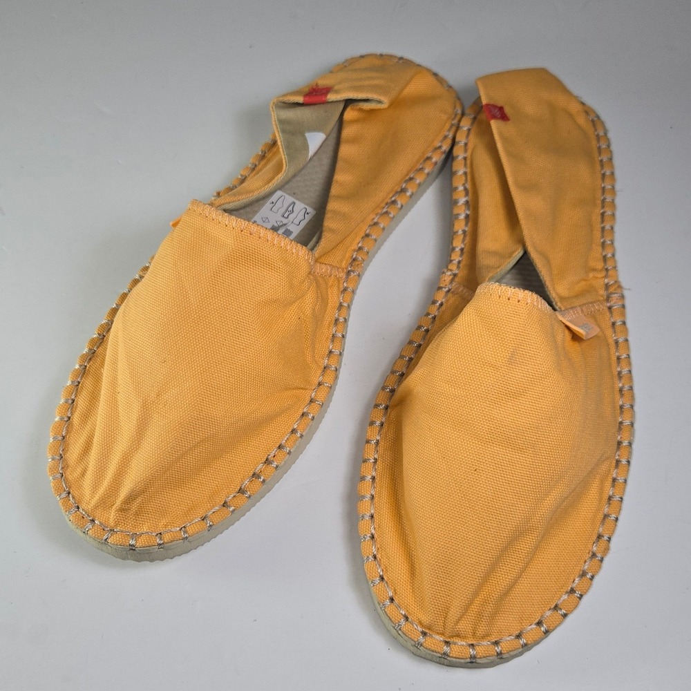Havaianas Alpargatas Origine II Peach Canvas Espadrille Flats Women's 9W/8M